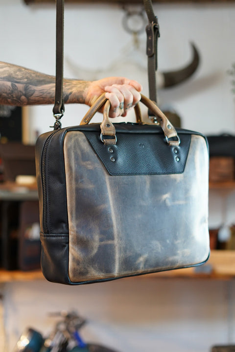 Business Bag (Hillbilly Sepia + Pebble Black)