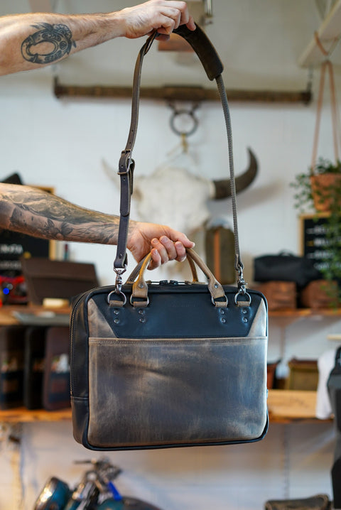 Business Bag (Hillbilly Sepia + Pebble Black)