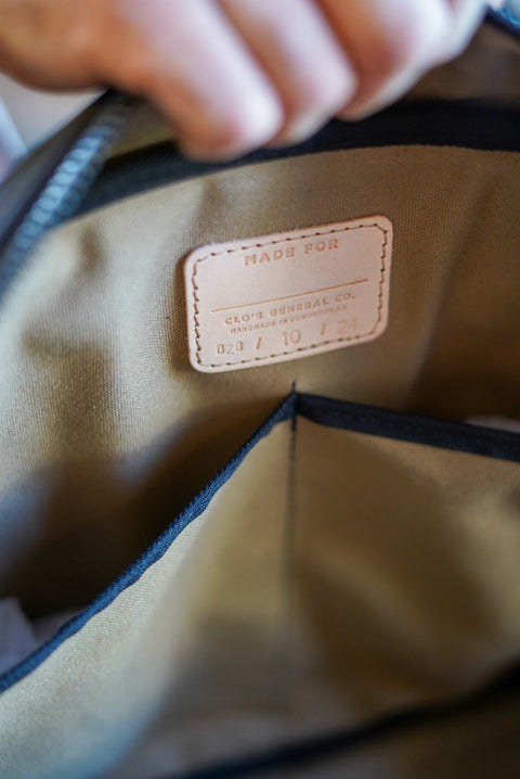 Business Bag (Diamond Stitch: Pebbled Black)