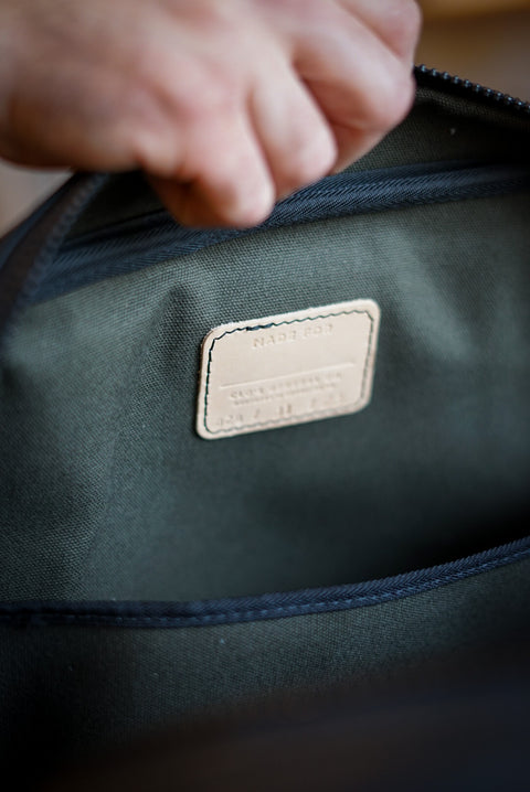 Business Bag (Flat Black + Brush Brass Hardware)