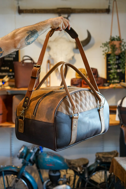 Rancher Duffle (Two Tone: Chocolate Mocha + Brown Sugar Brown)