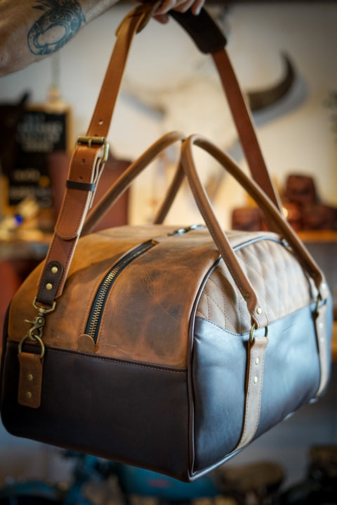 Rancher Duffle (Two Tone: Chocolate Mocha + Brown Sugar Brown)