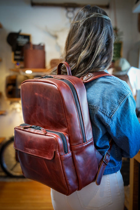 Commuter Backpack (Hurricane Cherry Cola)