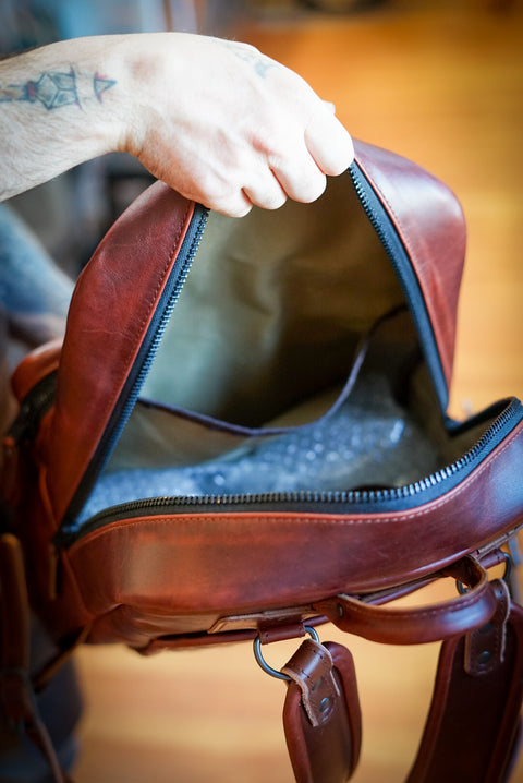 Commuter Backpack (Hurricane Cherry Cola)