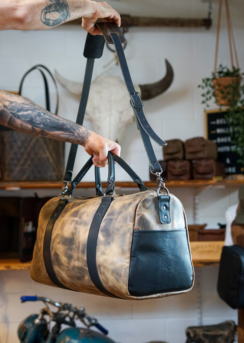 Overnighter Duffle (Hillbilly Sepia + Flat Black Accents)