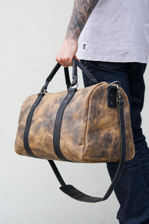 Overnighter Duffle (Hillbilly Sepia + Flat Black Accents)