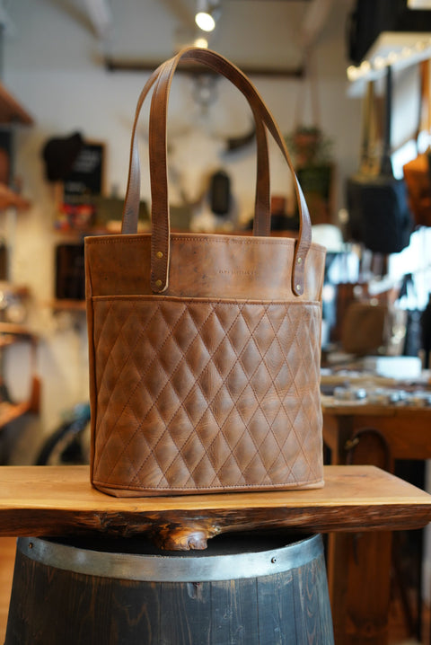 Tote Bag (Diamond Stitch: Golden Wheat)