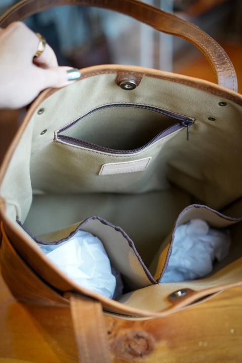 Tote Bag (Diamond Stitch: Golden Wheat)