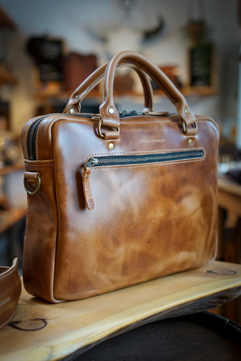 Essential Work Bag ("Horween" Chestnut Tan)