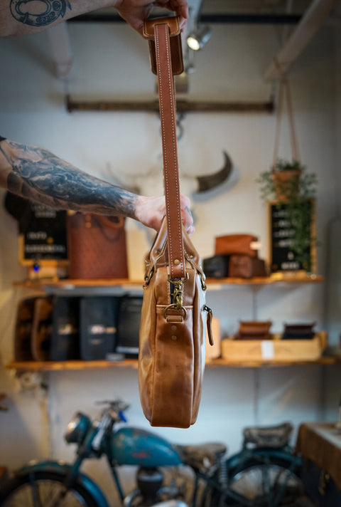 Essential Work Bag ("Horween" Chestnut Tan)