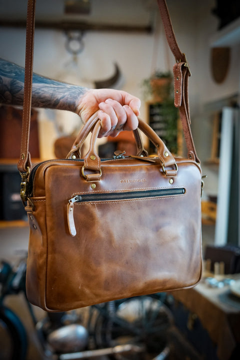 Essential Work Bag ("Horween" Chestnut Tan)