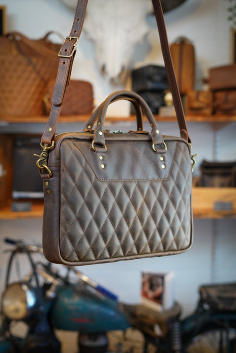 Essential Work Bag (Diamond Stitch: Kodiak Brown)
