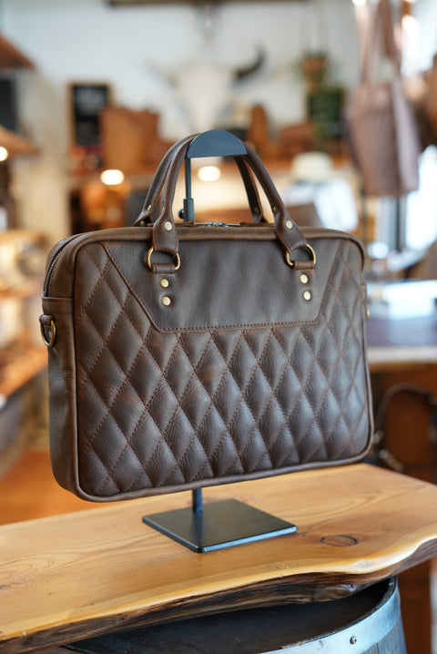 Essential Work Bag (Diamond Stitch: Kodiak Brown)