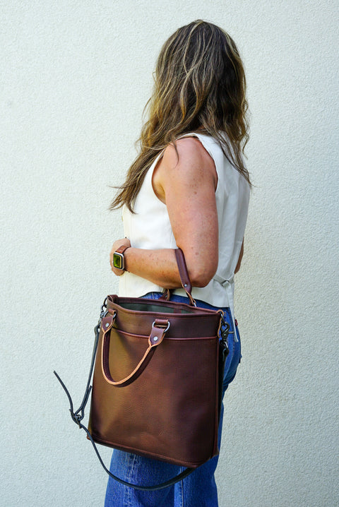 Handbag (Dark Pebbled Brown)