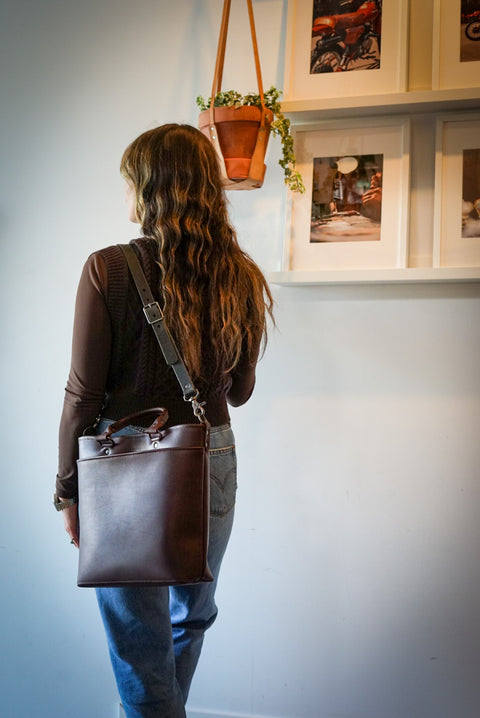 Handbag (Dark Pebbled Brown)