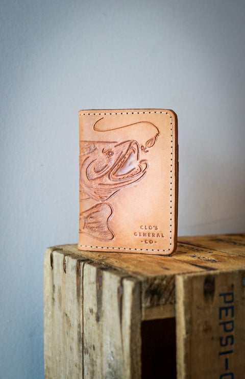 Hand-Tooled Mini Trucker Wallet (Catch of the Day)