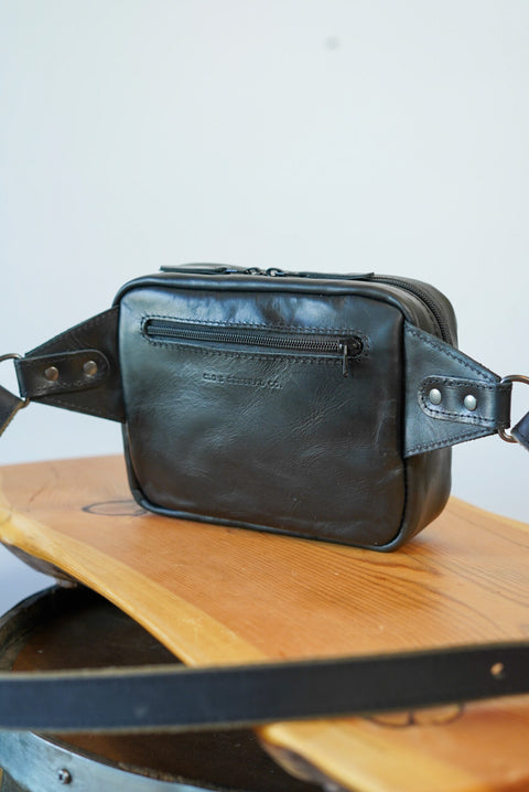 Rectangle Bag (Hand Weaved/Cross-Body: Black)