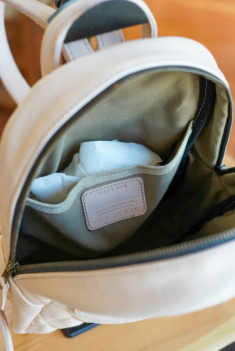 Mini Venture Backpack (Diamond Stitch: Veg Tan)