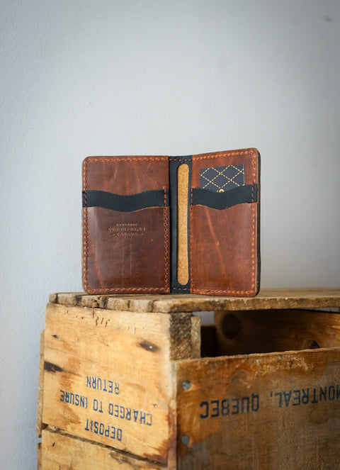 Mini Trucker Wallet (Hurricane Chestnut + Flat Black)