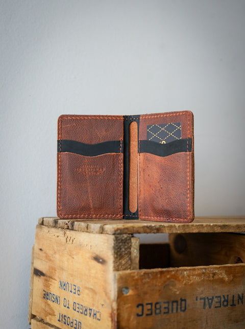 Mini Trucker Wallet (Kodiak Tan + Flat Black)