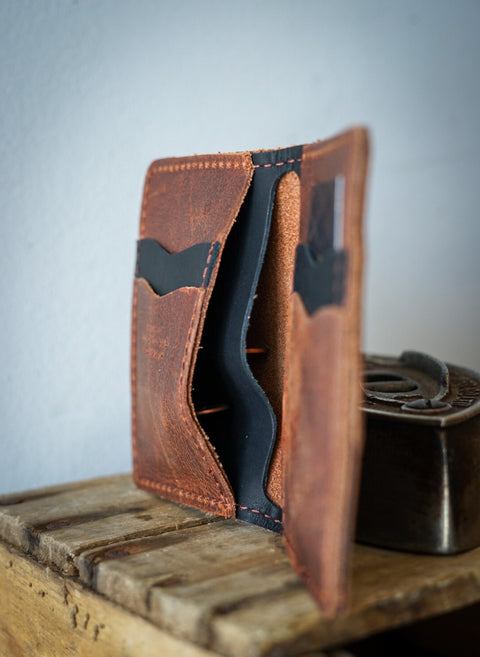 Mini Trucker Wallet (Kodiak Tan + Flat Black)