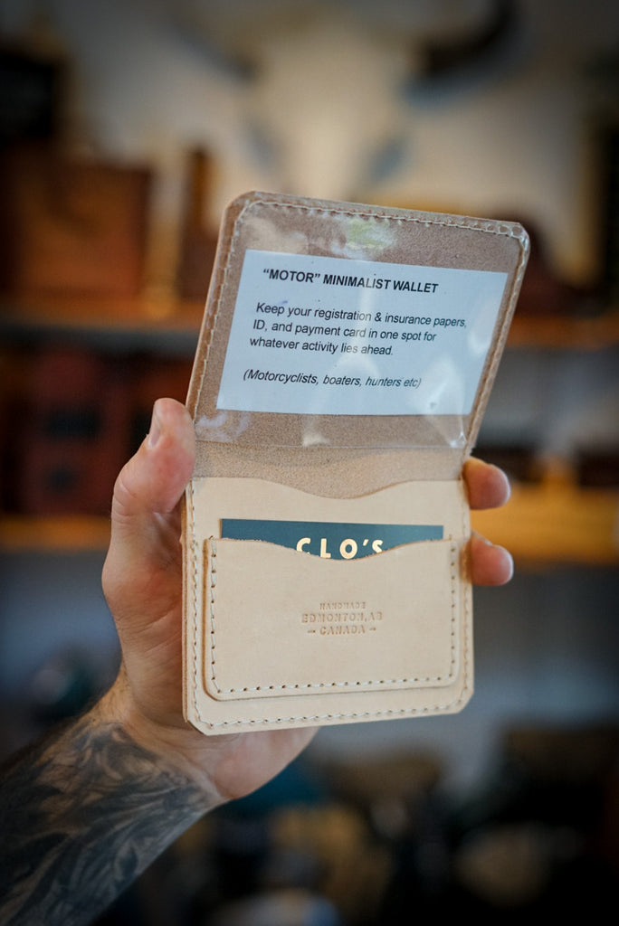 Motor Minimalist Wallet (Veg Tan)