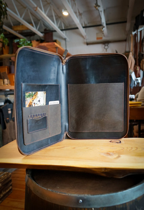 Padfolio (Frontier Evergreen + Horween Black)