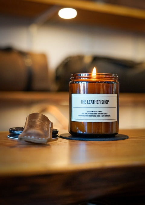 Candle: "The Leather Shop"