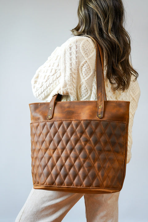 Tote Bag (Diamond Stitch: Old Soul Tobacco)