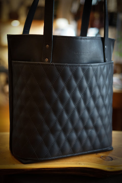 Tote Bag (Diamond Stitch: Flat Black)