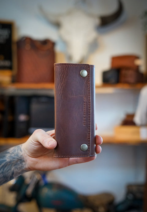 Trifold Long Wallet (Hardtimes Brown)