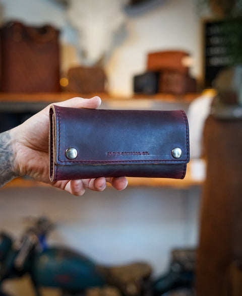 Trifold Long Wallet (Horween Oxblood)