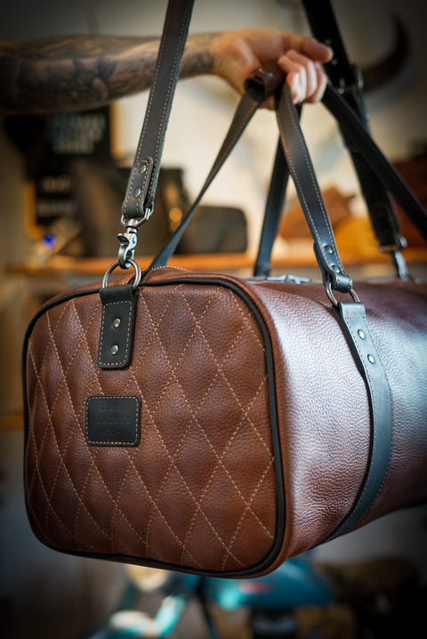 Weekend Warrior (Two Tone: Pebbled "Tuscan" Brown/Flat Black Accents)