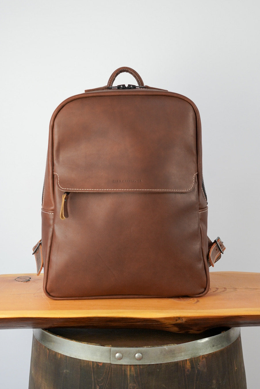Urban Adventure Backpack (Milk Chocolate) – Clo's General Leather Co.
