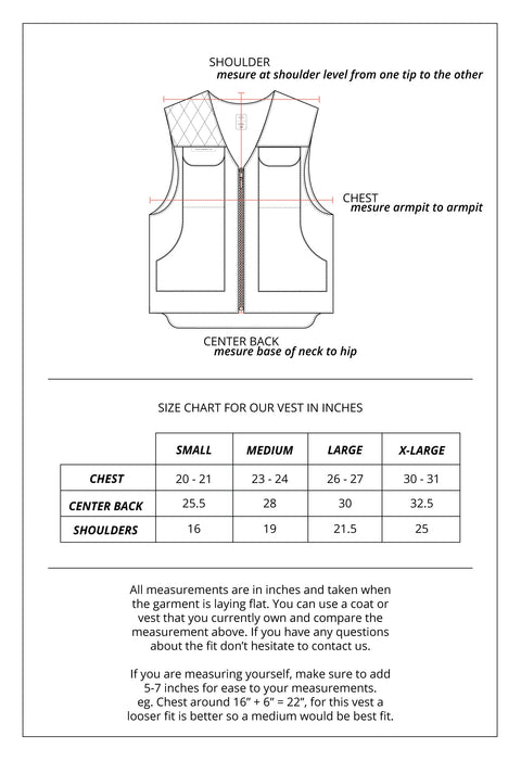PREORDER: LIMITED EDITION VEST (FIELD TAN GREEN CANVAS + BROWN LEATHER)