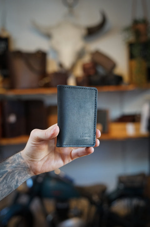 Mini Trucker Wallet (Flat Black)