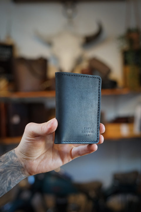 Mini Trucker Wallet (Flat Black)