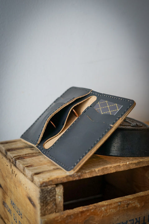 Mini Trucker Wallet (Matte Black)