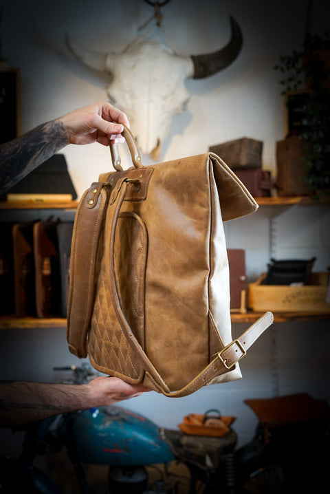 Rolltop Backpack (Tobacco Brown)