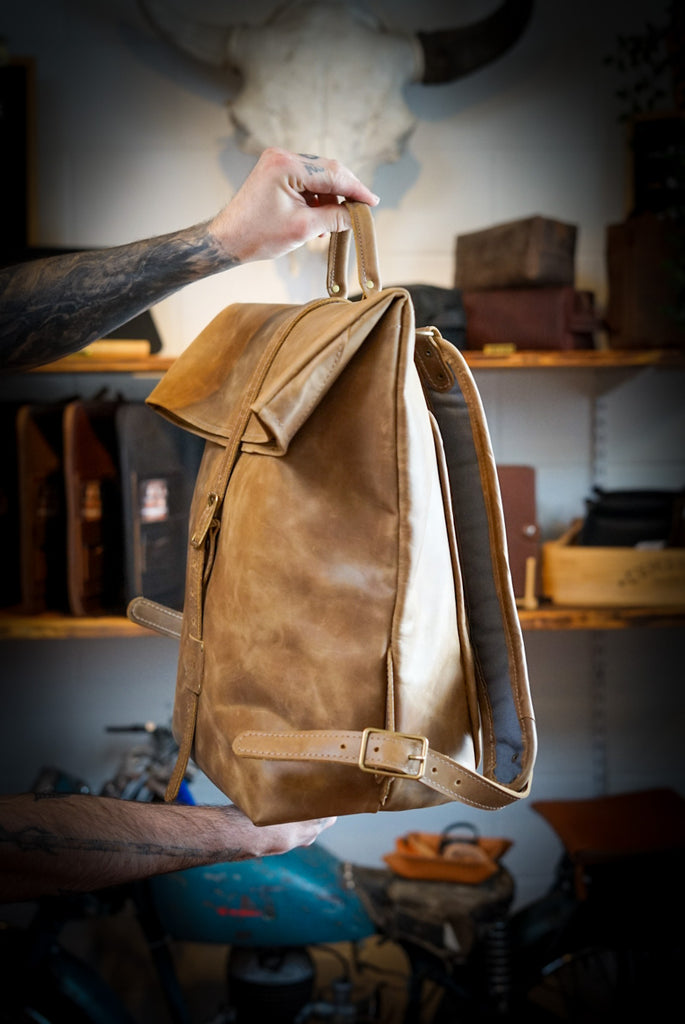 Rolltop Backpack (Tobacco Brown)