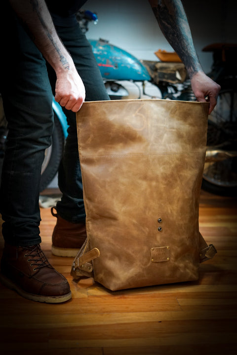 Rolltop Backpack (Tobacco Brown)