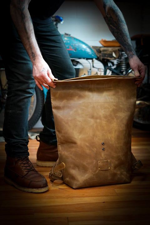 Rolltop Backpack (Tobacco Brown)