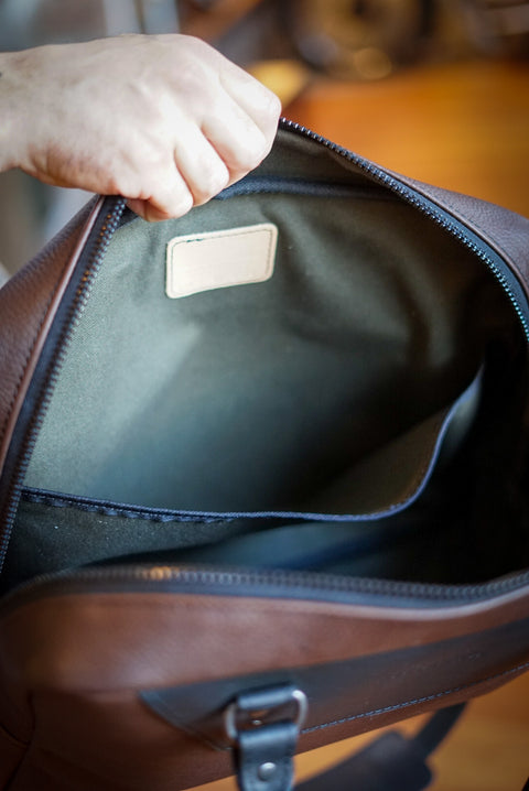 Business Bag (Two Tone: Rock River Cappuccino + Flat Black Accents)