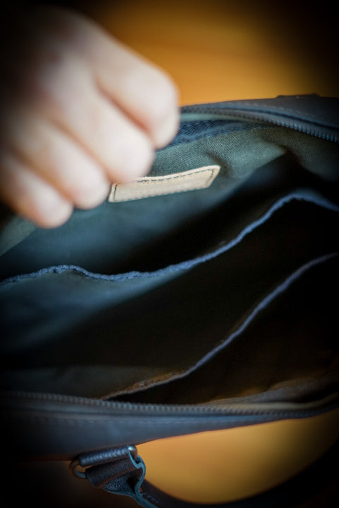 Essential Work Bag (Diamond Stitch: Two Tone Flat Black + Pebbled Black Accents)