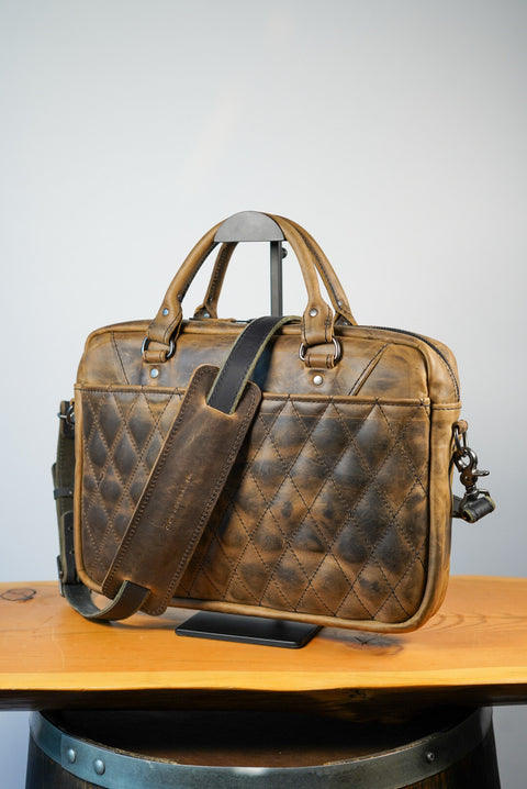 Essential Work Bag (Diamond Stitch: Hillbilly Sepia)