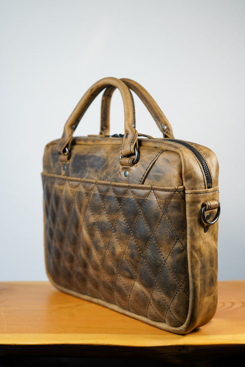 Essential Work Bag (Diamond Stitch: Hillbilly Sepia)