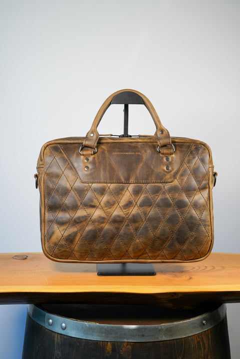 Essential Work Bag (Diamond Stitch: Hillbilly Sepia)