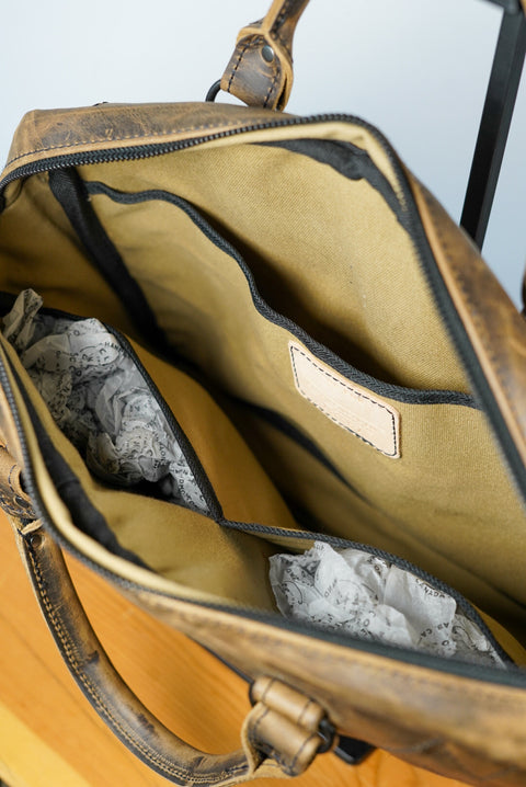 Essential Work Bag (Diamond Stitch: Hillbilly Sepia)