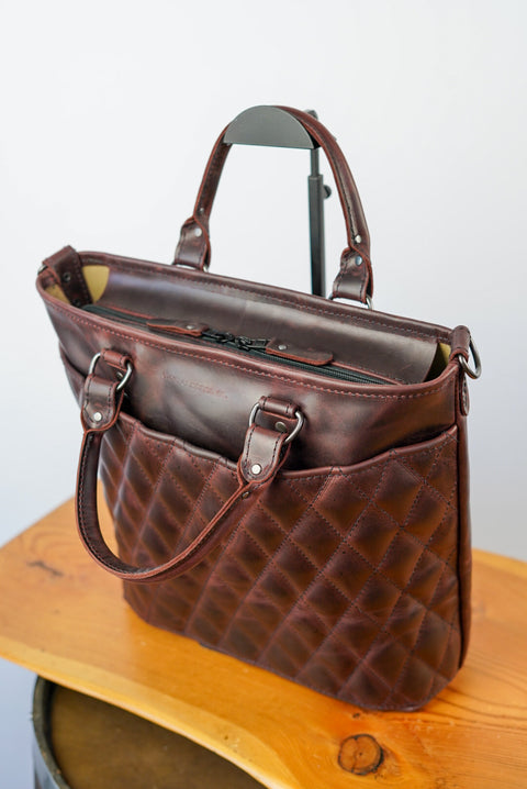 Handbag (Diamond Stitch: Merlot)
