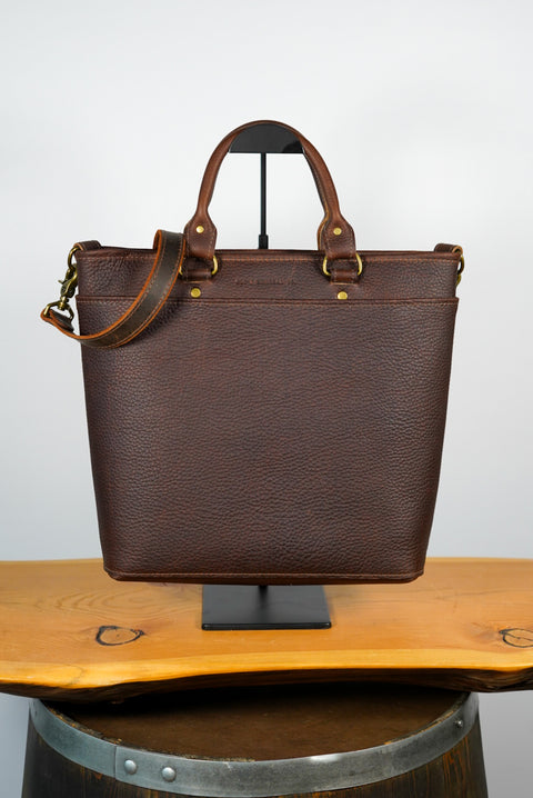 Handbag (Pebbled Kodiak Brown)